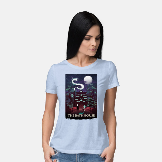 Visit The Bathhouse-womens basic tee-dandingeroz