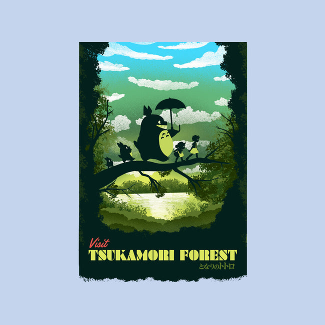 Visit Tsukamori Forest-none stretched canvas-dandingeroz