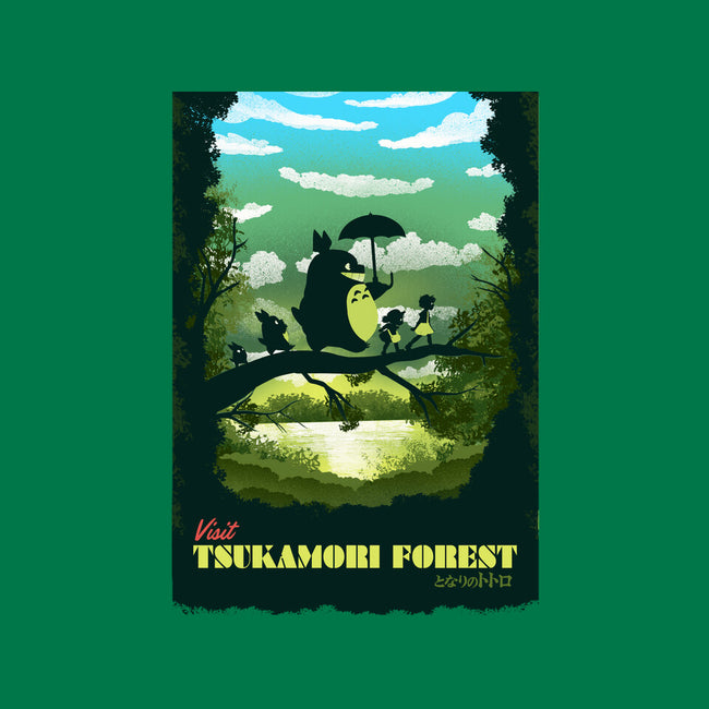 Visit Tsukamori Forest-none zippered laptop sleeve-dandingeroz