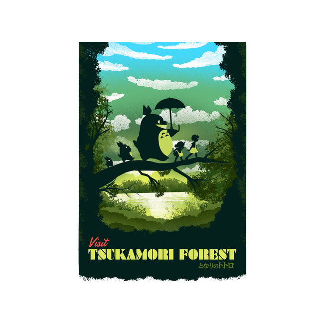 Visit Tsukamori Forest-none stretched canvas-dandingeroz