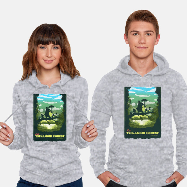 Visit Tsukamori Forest-unisex pullover sweatshirt-dandingeroz