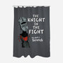 The Knight In The Fight-none polyester shower curtain-Nemons