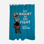 The Knight In The Fight-none polyester shower curtain-Nemons