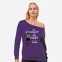 The Knight In The Fight-womens off shoulder sweatshirt-Nemons