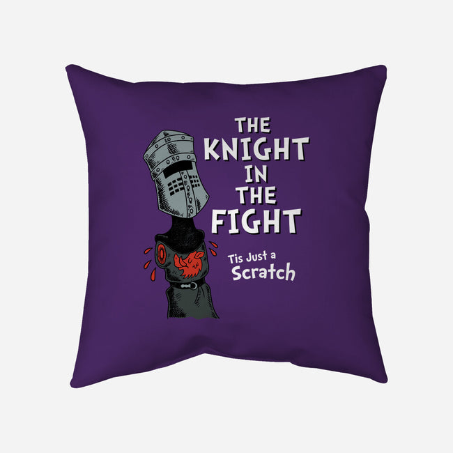 The Knight In The Fight-none removable cover throw pillow-Nemons