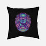 Neon Monster-none removable cover w insert throw pillow-glitchygorilla