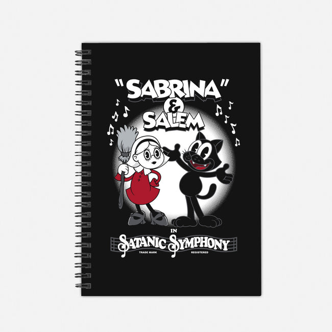 Sabrina And Salem-none dot grid notebook-Nemons