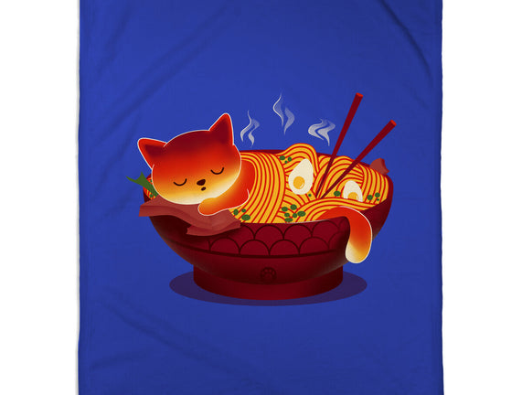 Sleepy Ramen Cat