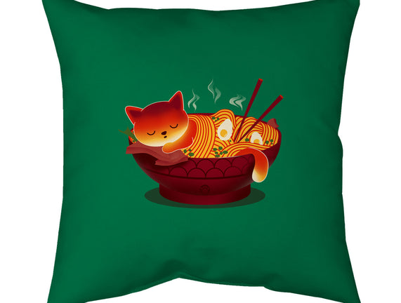 Sleepy Ramen Cat