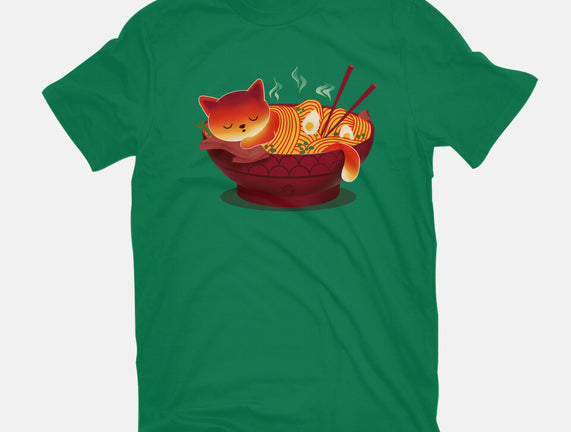 Sleepy Ramen Cat