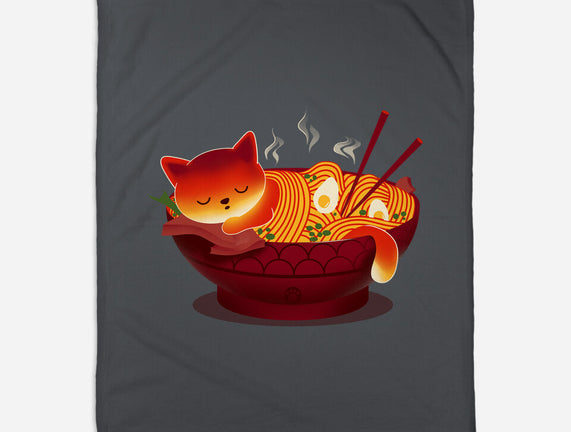 Sleepy Ramen Cat