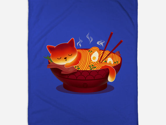 Sleepy Ramen Cat