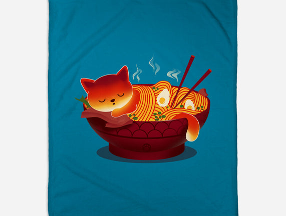 Sleepy Ramen Cat