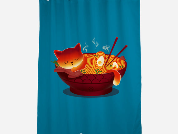 Sleepy Ramen Cat