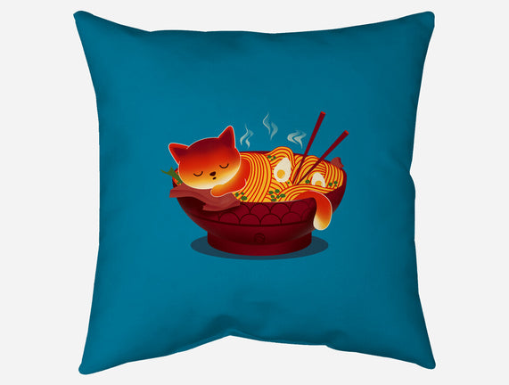 Sleepy Ramen Cat
