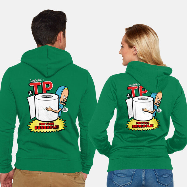 TP For Your Bunghole-unisex zip-up sweatshirt-Boggs Nicolas