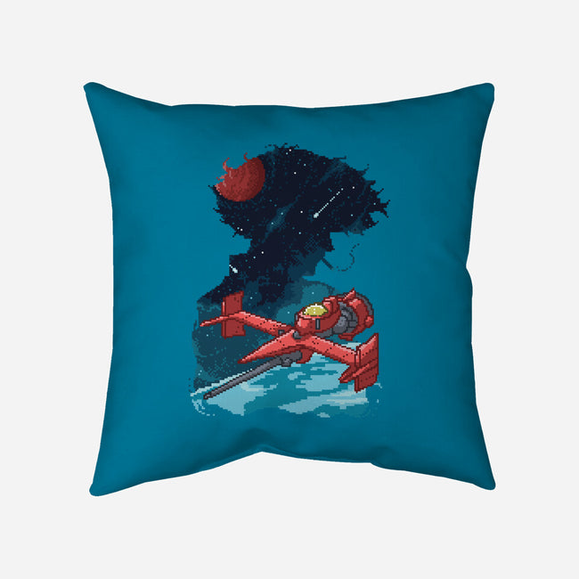 Pixel Space Cowboy-none removable cover w insert throw pillow-danielmorris1993