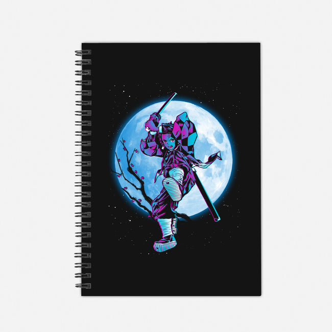 Tanjiro Under The Moon-none dot grid notebook-ddjvigo