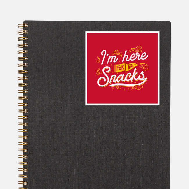 Here For The Snacks-none glossy sticker-tobefonseca