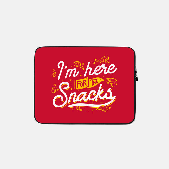 Here For The Snacks-none zippered laptop sleeve-tobefonseca