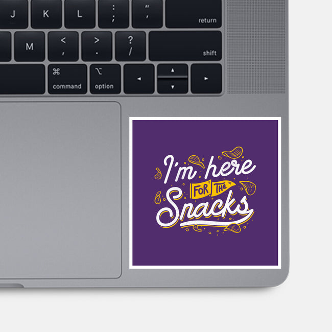 Here For The Snacks-none glossy sticker-tobefonseca