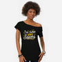 Here For The Snacks-womens off shoulder tee-tobefonseca