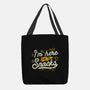 Here For The Snacks-none basic tote-tobefonseca