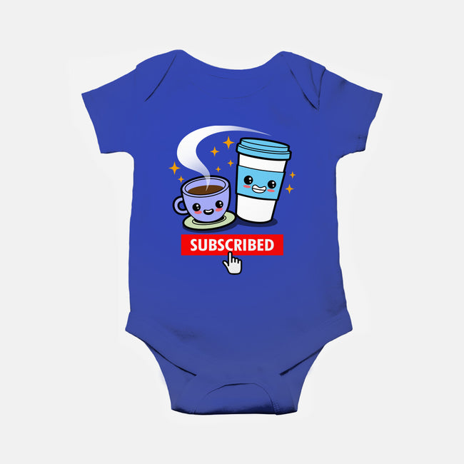 Subscribed To Coffee-baby basic onesie-Boggs Nicolas