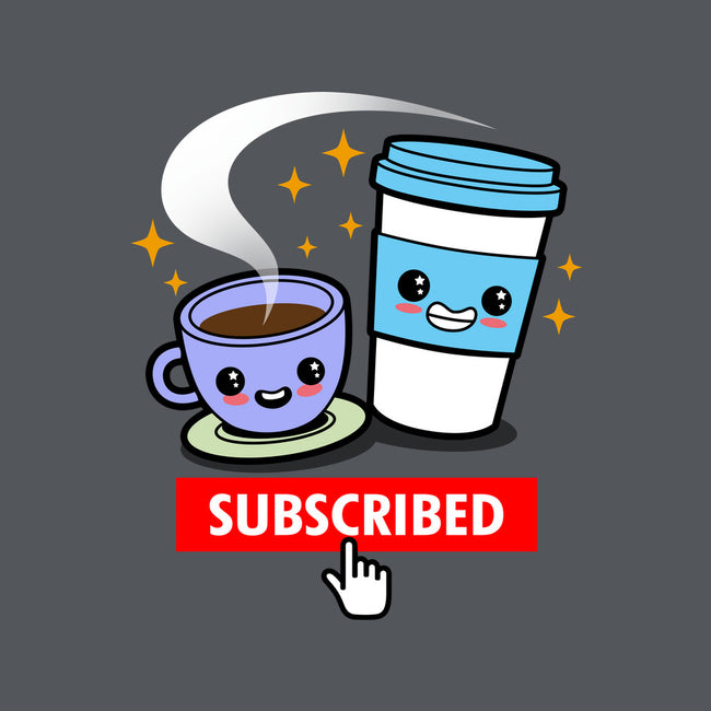 Subscribed To Coffee-none removable cover w insert throw pillow-Boggs Nicolas