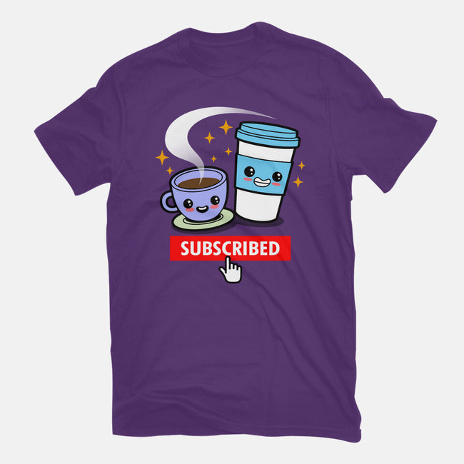 Subscribed To Coffee-womens fitted tee-Boggs Nicolas