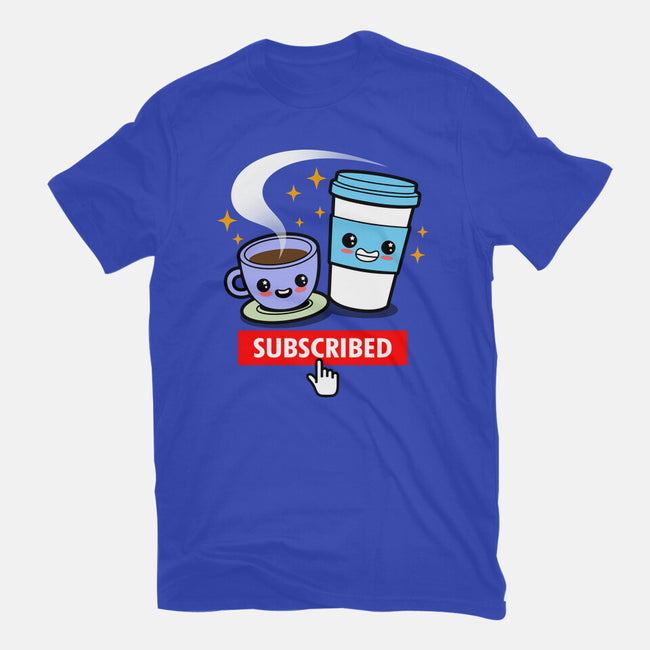 Subscribed To Coffee-youth basic tee-Boggs Nicolas