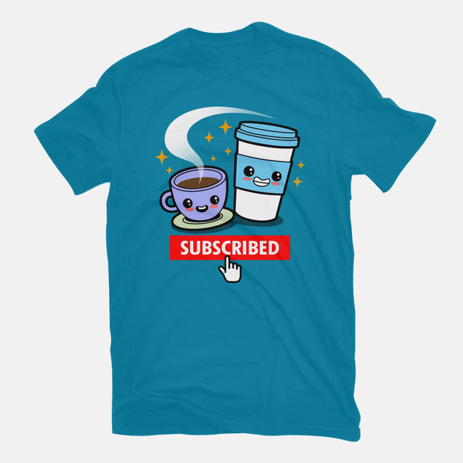 Subscribed To Coffee-womens fitted tee-Boggs Nicolas