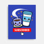 Subscribed To Coffee-none stretched canvas-Boggs Nicolas