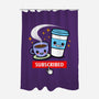 Subscribed To Coffee-none polyester shower curtain-Boggs Nicolas
