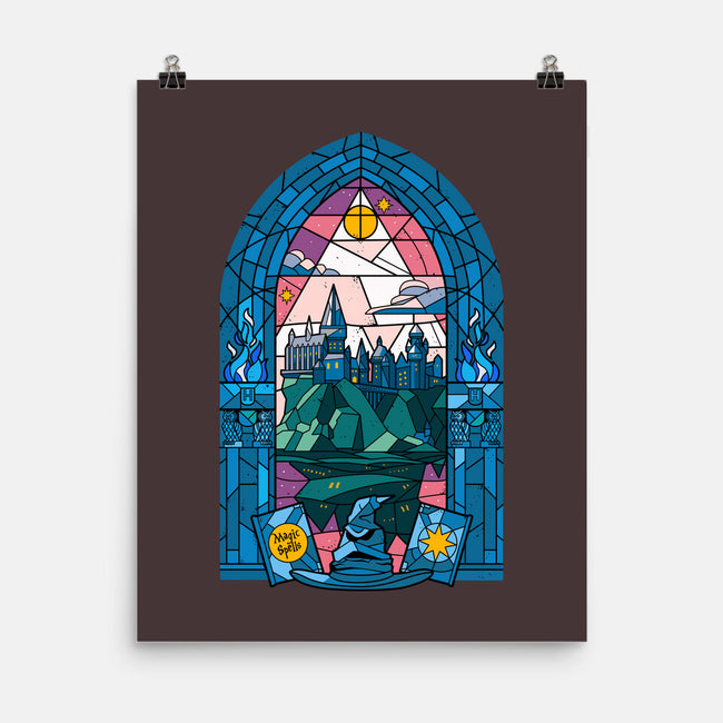 Stained Glass Castle-none matte poster-daobiwan