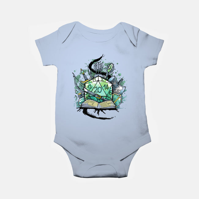 Dice Sketch-baby basic onesie-Vallina84