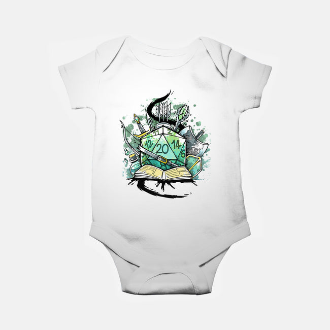 Dice Sketch-baby basic onesie-Vallina84