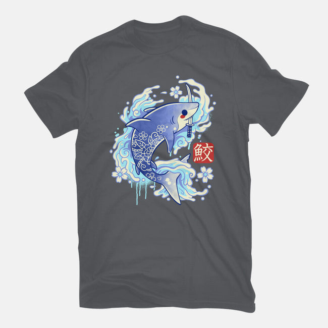 Japanese Shark Kawaii-mens basic tee-NemiMakeit
