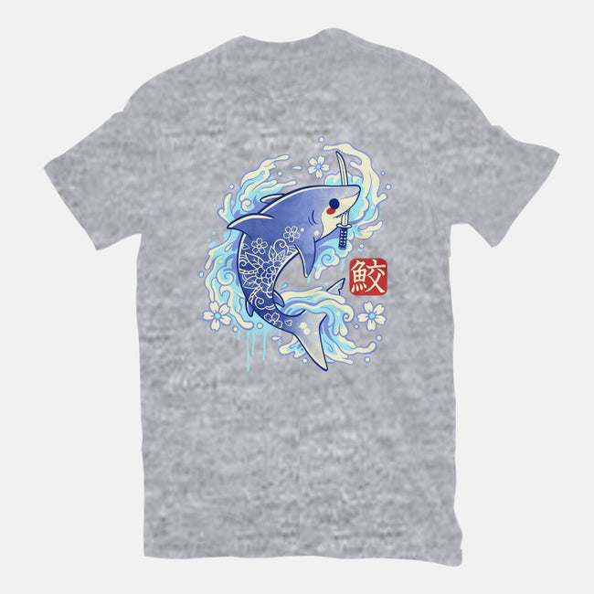 Japanese Shark Kawaii-mens basic tee-NemiMakeit