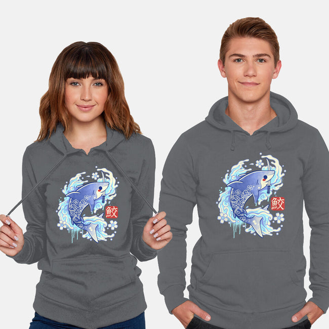 Japanese Shark Kawaii-unisex pullover sweatshirt-NemiMakeit