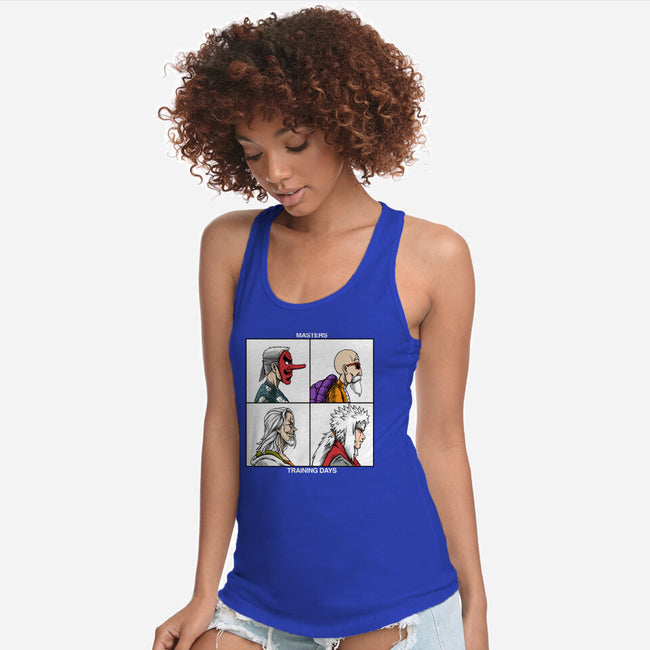 Training Days-womens racerback tank-joerawks