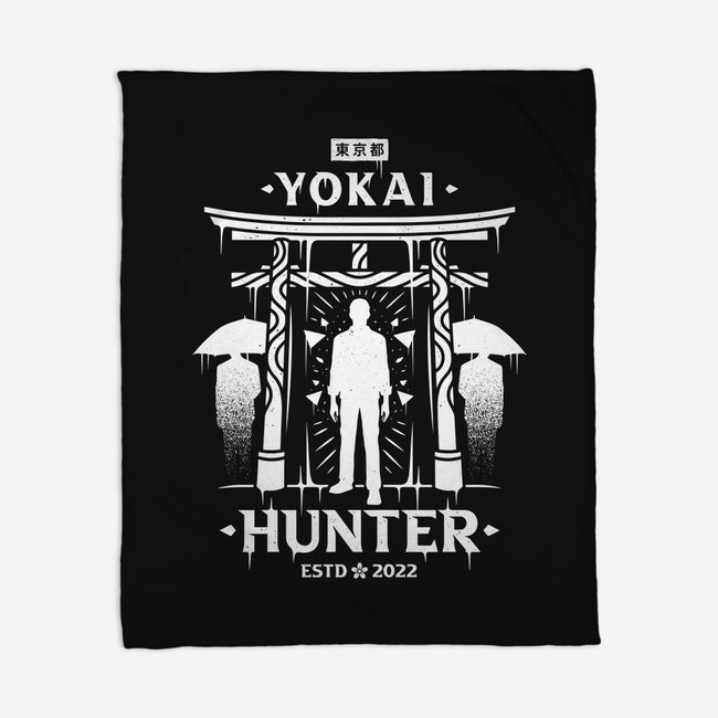 Fighting Yokai In Tokyo-none fleece blanket-Alundrart