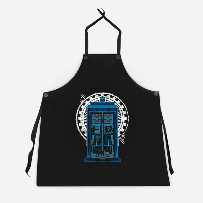 In Time And Space-unisex kitchen apron-Logozaste