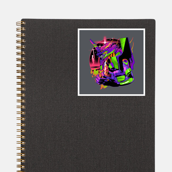 Evangelion Soul-none glossy sticker-heydale