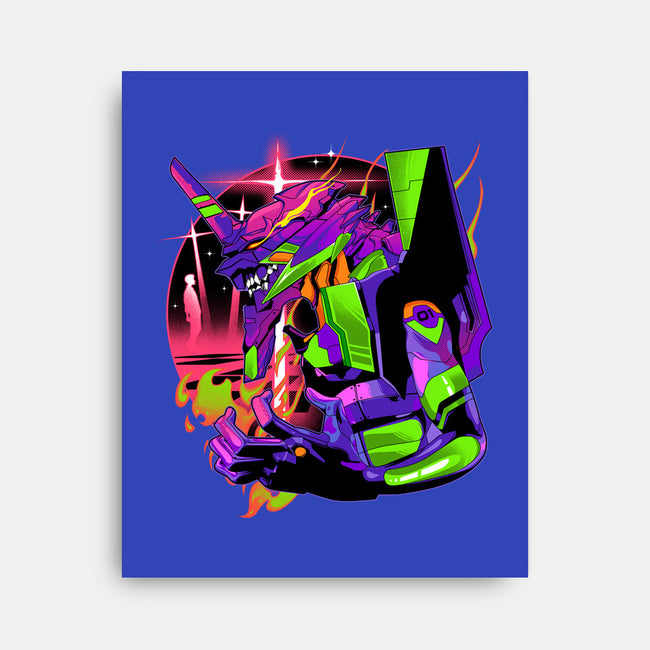 Evangelion Soul-none stretched canvas-heydale