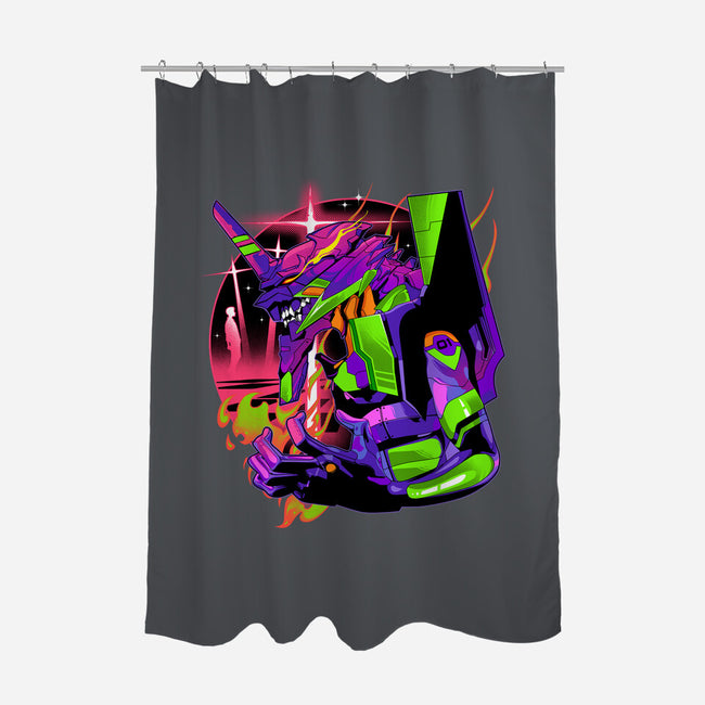 Evangelion Soul-none polyester shower curtain-heydale