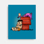 The Flintnuts-none stretched canvas-Barbadifuoco