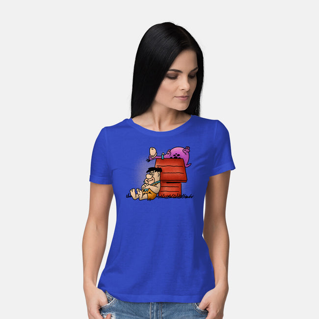 The Flintnuts-womens basic tee-Barbadifuoco