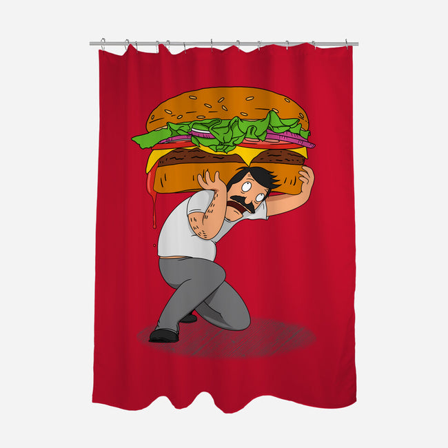 Bob Atlas-none polyester shower curtain-SeamusAran