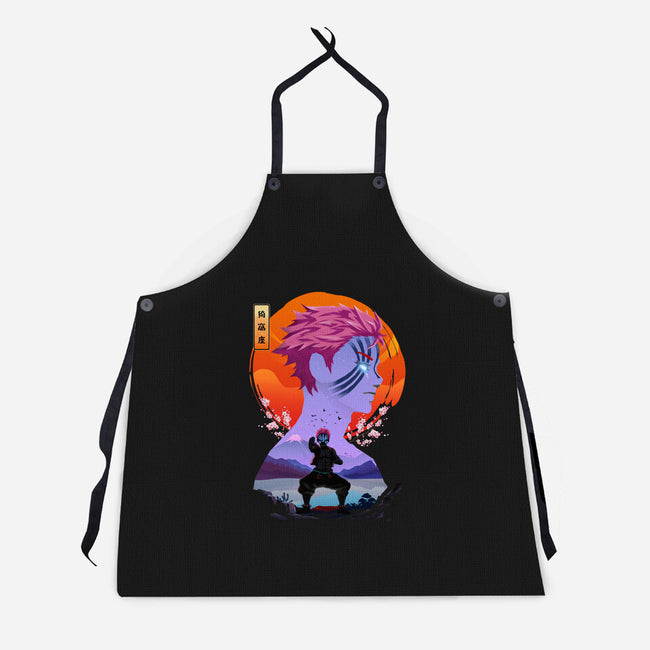 Akaza Slayer-unisex kitchen apron-rondes